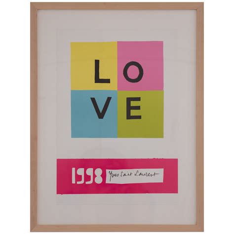 Yves St Laurent Love Poster 